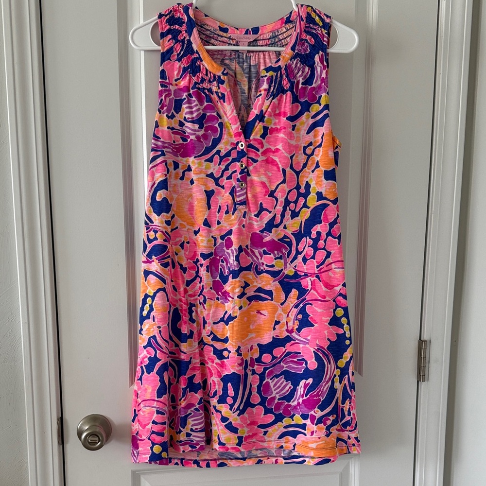 Lilly Pulitzer Pink and Blue Patterned Top